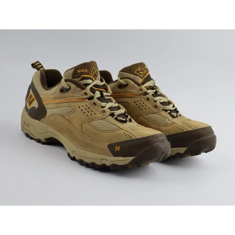 New Balance 643 Trail Walking Hike Shoes MW643BR Brown Tan Suede Women's 9
